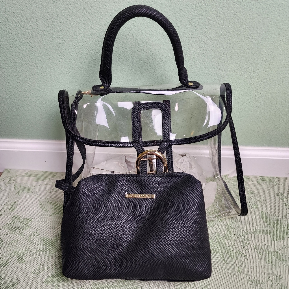 ❗️NWT❗️Rampage Transparent Stadium Handbag with Detachable Multifunction… - Picture 10 of 15